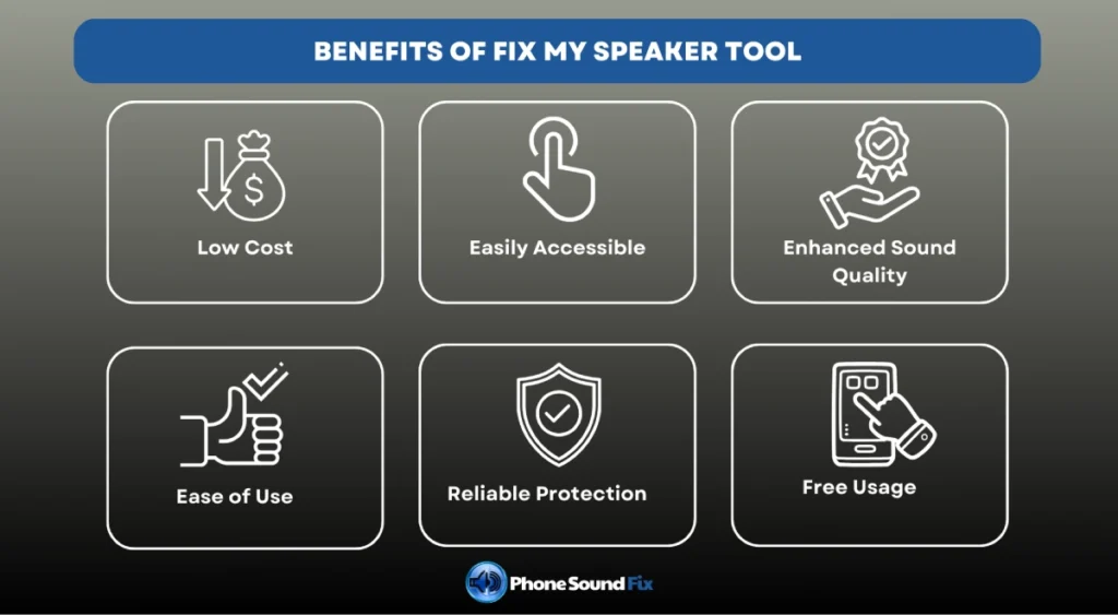 benefits of fix my speaker tool
