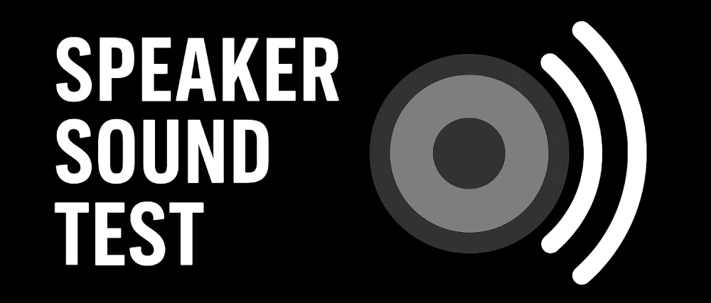 Speaker sound test