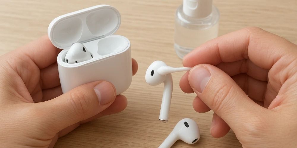 how to clean airpods